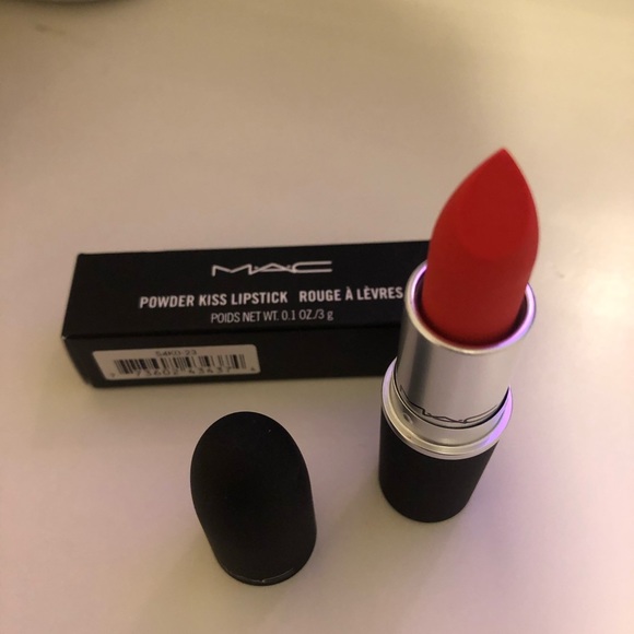 M•A•C MANDARIN O POWDER KISS LIPSTICK IN - Picture 3 of 5